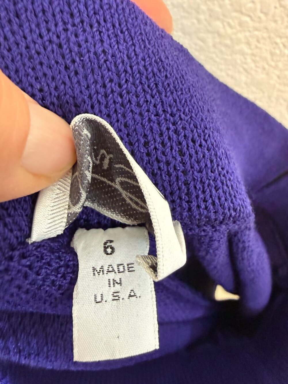 St John Santana Knit Trousers Pants Purple Quiet Luxury Vintage Retro 4 - Picture 8 of 10
